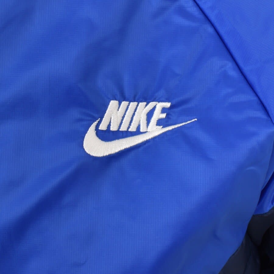 Nike puffer jacket blue top